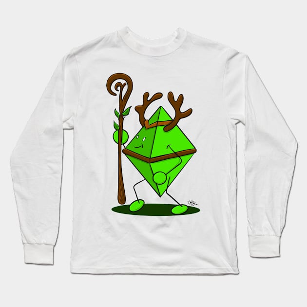 Druid D8 Long Sleeve T-Shirt by AlstonArt